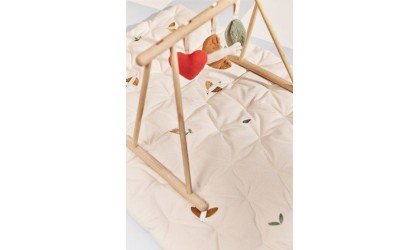 Lot de 3 jouets d'eveil en lin eco - Oiseaux coeur DEAR APRIL