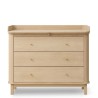 Wooden Nursery changing table 3-drawer OAK - Oliver Furniture