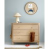 Wooden Nursery changing table 3-drawer OAK - Oliver Furniture