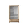 2-door oak children's wardrobe - Natural Wood