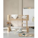 Woodeb low loft bed for children - Wood Mini Collection - Oak