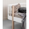 Lit de jour en bois pour enfant - blanc/chêne -30%