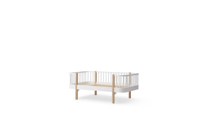 Lit de jour en bois pour enfant - blanc/chêne -30%