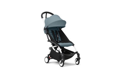 Stroller YOYO 6+ - Aqua, white frame - Petit Toi Lausanne