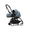 Poussette YOYO³ ® nouveau-né 0+  Aqua bleu, chasis Noir