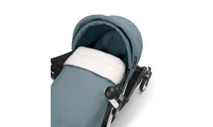 YOYO³ ® Stroller Newborn 0+ blue Aqua, White frame