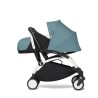 YOYO³ ® Stroller Newborn 0+ blue Aqua, White frame