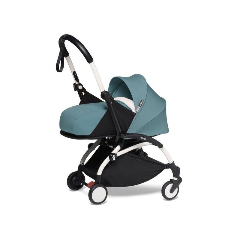 YOYO³ ® Stroller Newborn 0+ blue Aqua, White frame