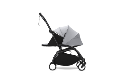 Poussette  YOYO³ nouveau-né 0+ gris Stone, chasis Noir