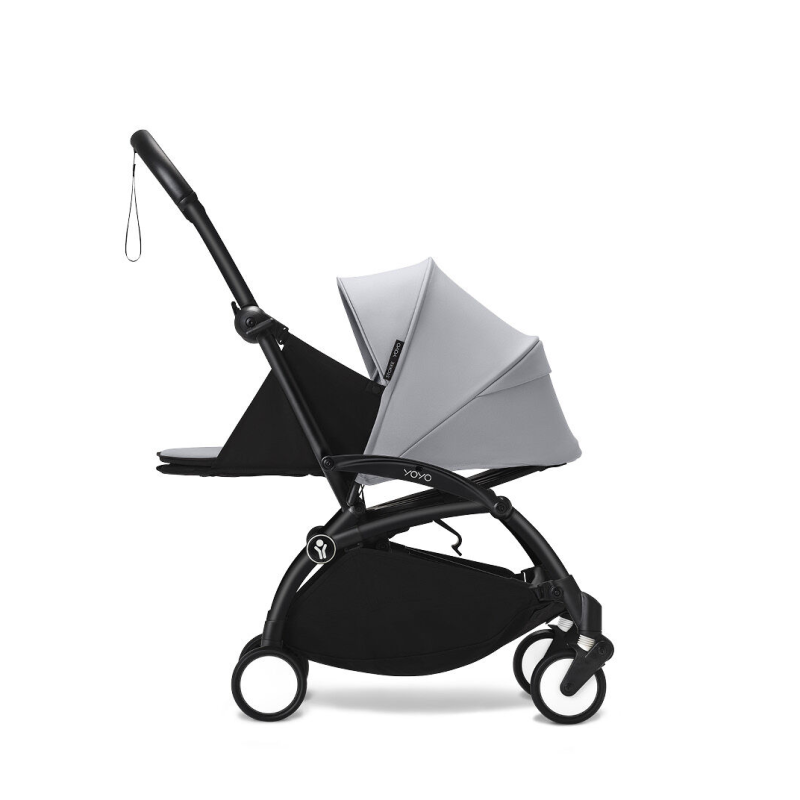 YOYO³ Stroller Newborn 0+ Stone grey, black frame YOYO³ Stroller Newborn 0+ Stone grey, black frame