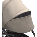 YOYO³ Stroller Newborn  0+ Taupe, white frame
