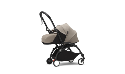 YOYO³ Stroller Newborn  0+ Taupe, black frame