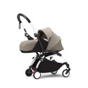 YOYO³ Stroller Newborn  0+ Taupe, white frame