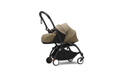 YOYO³ Stroller Newborn  0+ Toffee, black frame
