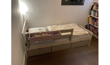 Bed 90x200 with drawers  Asoral MUBA - second hand