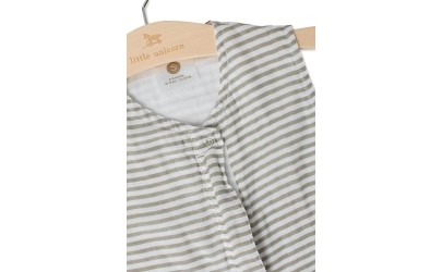 Gigoteuse d’été 12-18 coton - Gray stripes - Petit Toi Lausanne