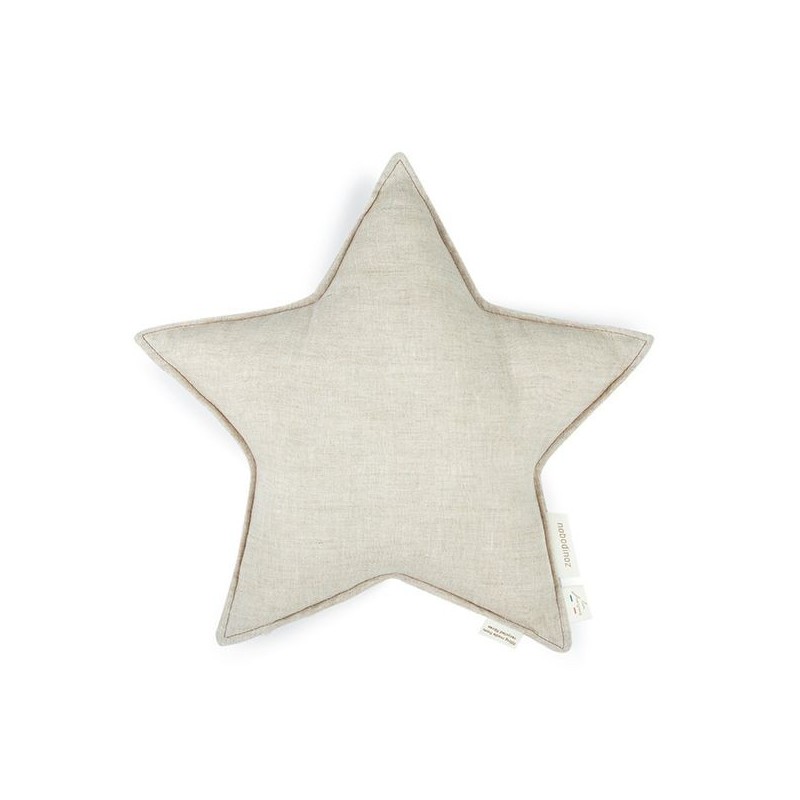 French linen star cushion - Nobodinoz French linen star cushion - Nobodinoz