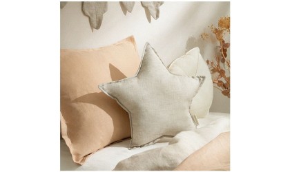 French linen star cushion - Nobodinoz