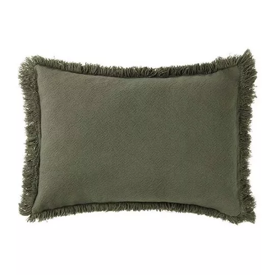 rectangular fringed cushion - Nobodinoz