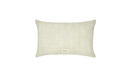 Coussin rectangulaire wabi-sabi - Grille bleue Nobodinoz