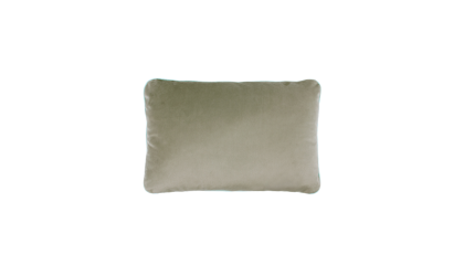 Eco Velvet 2-sided cushion - Olive green  NOBODINOZ