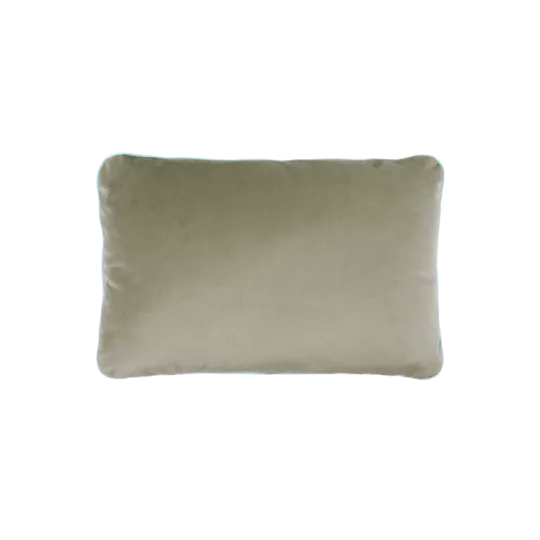 Eco Velvet 2-sided cushion - Olive green NOBODINOZ