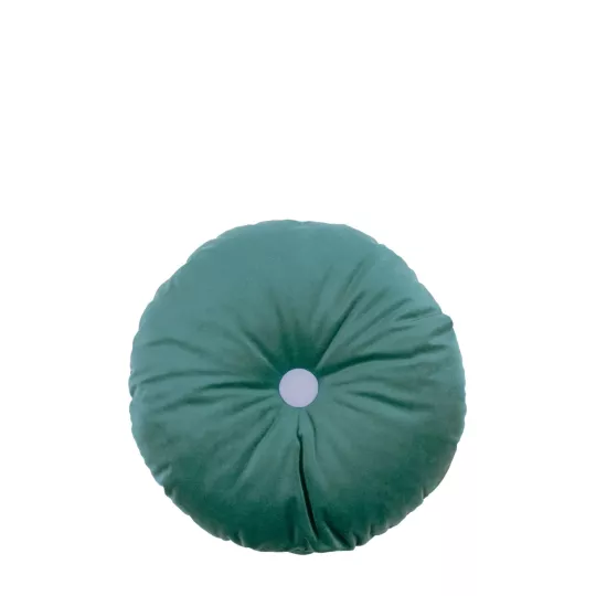 Eco Velvet round cushion - Jungle green NOBODINOZ