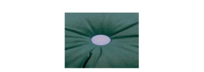 Eco Velvet round cushion - Jungle green NOBODINOZ