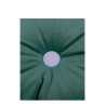 Eco Velvet round cushion - Jungle green NOBODINOZ