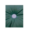 Eco Velvet round cushion - Jungle green NOBODINOZ