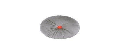 Eco Velvet round cushion - Slate grey NOBODINOZ