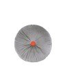 Eco Velvet round cushion - Slate grey NOBODINOZ