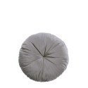 Coussin rond Eco Velvet -Gris ardoise NOBODINOZ