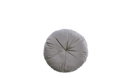 Coussin rond Eco Velvet -Gris ardoise NOBODINOZ