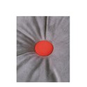 Eco Velvet round cushion - Slate grey NOBODINOZ