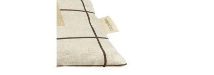 Coussin Vibes Lin - black grid home