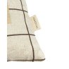 Coussin Vibes Lin - black grid home