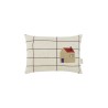 Coussin Vibes Lin - black grid home