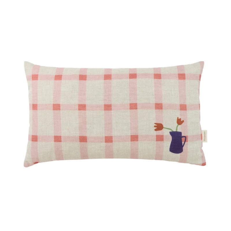 Coussin Lino Embroids - Tulipes roses Coussin Lino Embroids - Tulipes roses