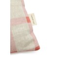Lino Embroids rectangular cushion - Pink Tulips NOBODINOZ