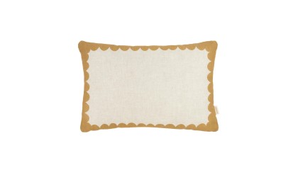 Vibes cushion Linen -Mustard NOBODINOZ