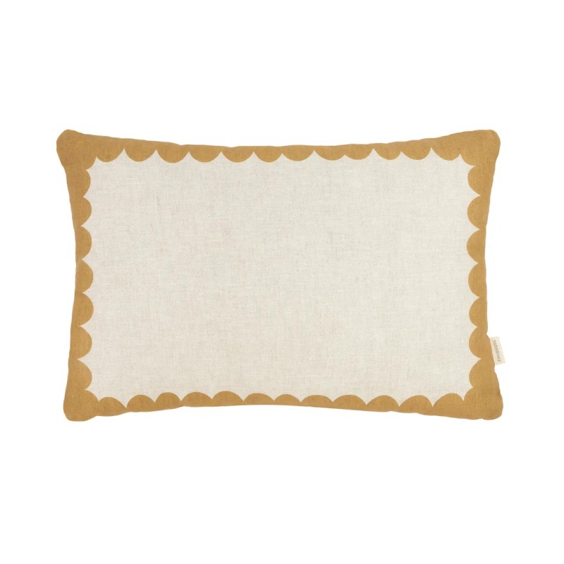 Coussin Vibes Lin - Moutarde NOBODINOZ Coussin Vibes Lin - Moutarde NOBODINOZ