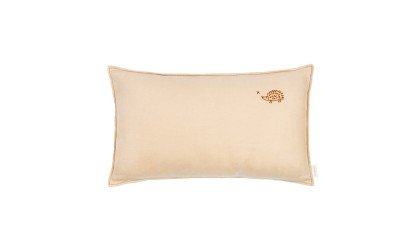 Coussin rectangulaire Lino Embroids - Sable NOBODINOZ