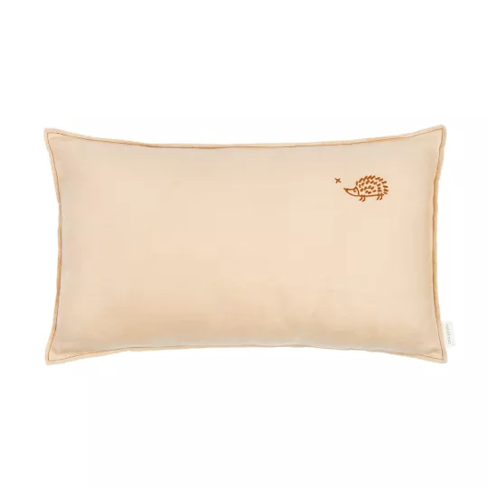 Lino Embroids cushion - Sand NOBODINOZ
