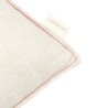 Coussin rectangulaire Lino Embroids - Greige NOBODINOZ