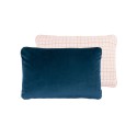 Coussin Eco Velvet 2 faces - Bleu nuit  NOBODINOZ