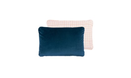 Eco Velvet 2-sided cushion - Nigth blue NOBODINOZ