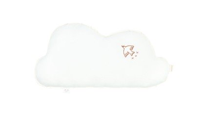 Coussin Nuage lin français BLANC - Nobodinoz