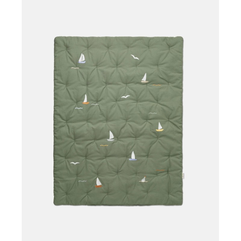 Play mat Organic cotton , Sailboats - Dear April