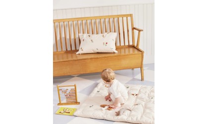 Play mat Organic cotton , Birds - Dear April